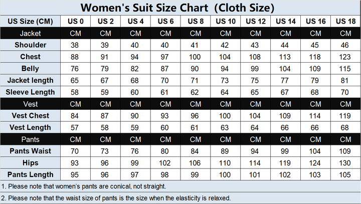 solovedress 2 Piece Casual Slim Women's Suit (Blazer+Pants)