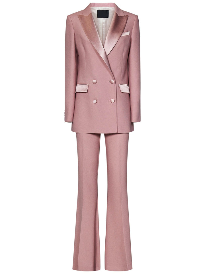 solovedress 2 Piece Double Breasted Peak Lapel Fashion Slim Women's Suit