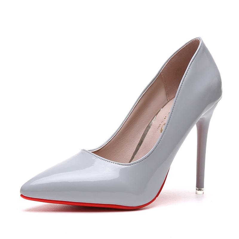 solovedress 2024 New Pointed Toe High Heels Women's Stiletto Patent Leather Red Wedding Shoes